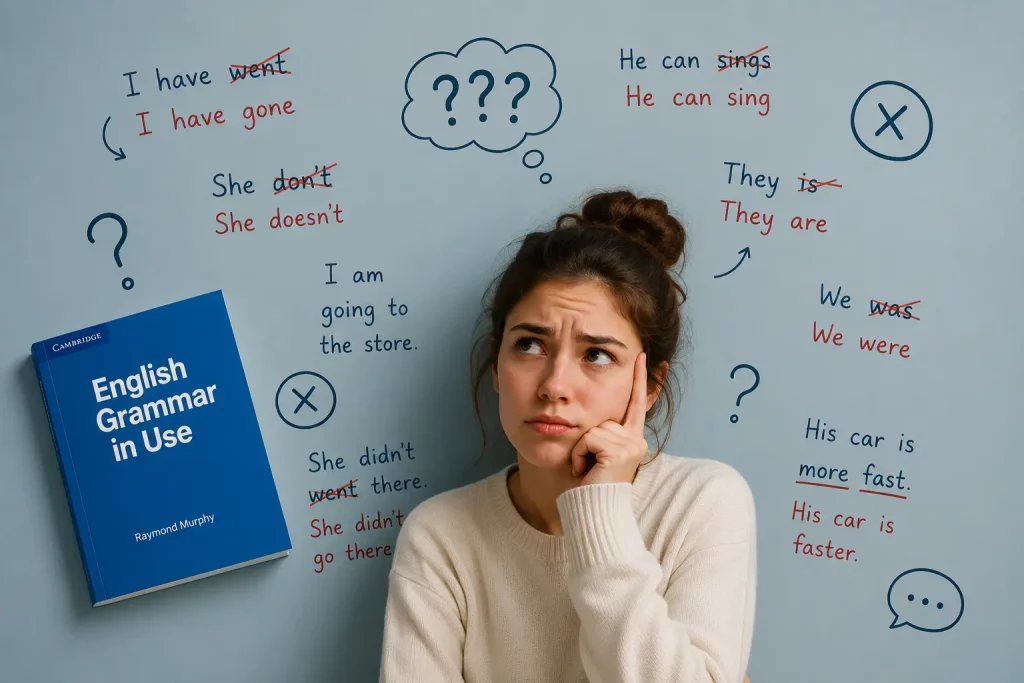 اشتباهات رایج هنگام یادگیری گرامر با Grammar in Use